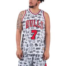 Clothing Mitchell & Ness Bulls Doodle Jersey White/Black