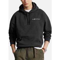 Tela - Uomo Top Polo Ralph Lauren Relaxed Fit Logo Fleece Hoodie - Faded Black Canvas - Men's