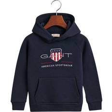 Gant Unisex Sweatere Gant Børn Kids Archive Shield hættetrøje (92)