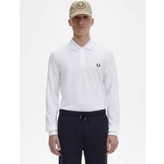 Cotton - Women Polo Shirts Fred Perry Long Sleeve Polo Top, White