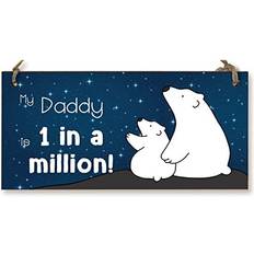 Purple Wall Decor The Plum Penguin Hanging Plaque My Daddy Wall Decor