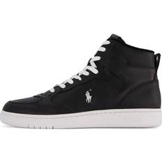 Sko Polo Ralph Lauren Court Leather High-Top Sneaker Black/White Pp