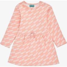 Éléphants Robes Kenzo Nude Kids Logo-print Drawstring-waist Cotton-jersey Dress months-4 Years Months