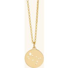 Gemini Gemini Star Sign Necklace Gold