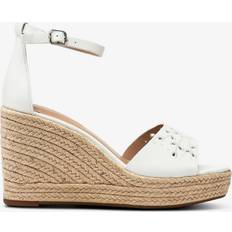 Leather - White Espadrilles Lauren Ralph Lauren Sandaler HAANA-ESPADRILLES-WEDGE Hvid