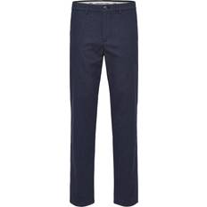 Selected Pantalones Selected Pantalón Chino Slim Miles 175 Brushed - Bleu