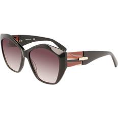 Solbriller Longchamp LO712S 001 Solbriller Acetat Sort Brun
