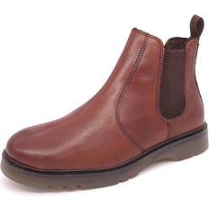 Frank James Naseby Leather Bordo Mens Chelsea Boots