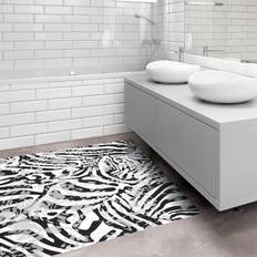 Zebra Tappeti Tapis En Vinyle Zebra Pattern In Shades Of Grey Grigio