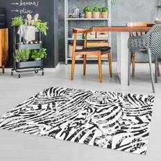 Zebra Tappeti Tapis En Vinyle Zebra Pattern In Shades Of Grey Grigio