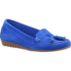 Women Moccasins Riva Cobalt Aldons Moccasin with Tassels