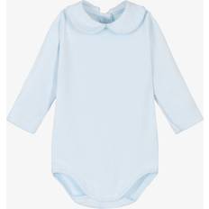 Babidu Babidu Pale Blue Cotton Bodysuit Blue month