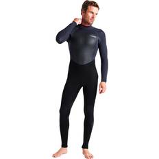 Men Wetsuits C-Skins Skins Legend 4/3mm Mens Back Zip Wetsuit 2024 Anthracite/Black