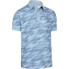 Callaway Polo Shirts Callaway OVER ACTIVE TEXTURED PRINT Halbarm Polo blau