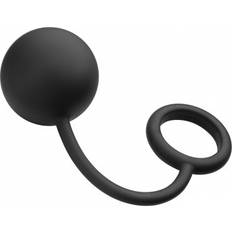 Silicone Cock Ring With Heavy Anal Ball