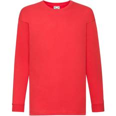 Red T-shirts Fruit of the Loom 12-13, Red Childrens/Kids Sleeve T-Shirt 12-13yrs