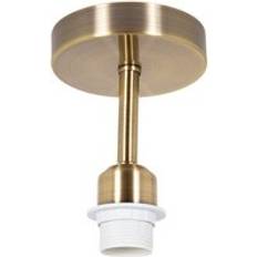 Lighting Happy Homewares Brushed Ceiling Flush Light