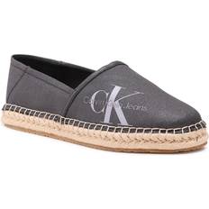 Calvin Klein Women Espadrilles Calvin Klein Jeans Damen Espadrilles Stoffschuhe, Grau Black/Lavender Aura