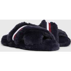 Tommy Hilfiger Vrouw Pantoffels Tommy Hilfiger Fur Cross Strap Home Slipper