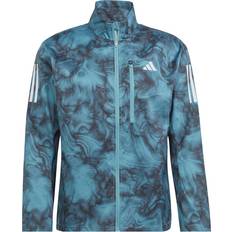 Green - Running Outerwear adidas Otr Aop Jacket Blue Man