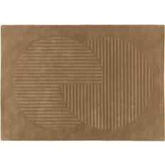 NJRD Alfombra De Lana Levels Circles Beige 200x300 cm Beige