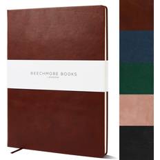 Brown Notepads Beechmore Books Ruled Journal XL A4 Brown