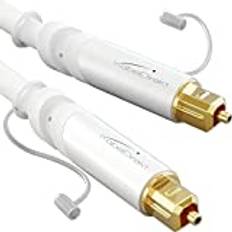 KabelDirekt Kablar KabelDirekt TOSLINK-kabel % signalförlust skyddshuvud
