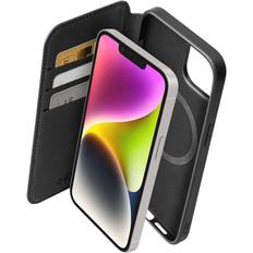 Mobilskal plånbok SBS iPhone 14 13 Wallet Mag Fodral MagSafe Kompatibel Svart