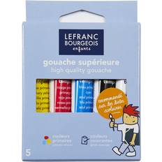 Jaune Aquarelles Lefranc & Bourgeois Gouachefarbe, 5 x 10 ml, Etui