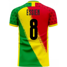 Libero Sportswear Ghana 2023-2024 Away Concept Football Kit Libero ESSIEN 8 White Adult 55-57" 148-160cm