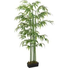 Bambou Plantes Artificielles vidaXL Bambou Artificiel 240 Feuilles Patio 80 cm Vert Plante Artificielle