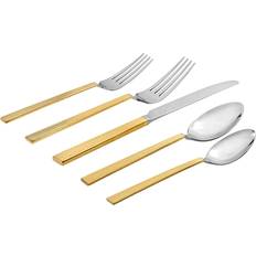 Godinger 20-Piece Gold Harrington Flatware Cutlery Set 20