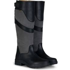 Man Riding Shoes Horze Waterford Waterproof Country Boots Black/Gray Women