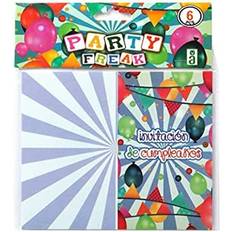 Blauw Kaarten & Uitnodigingen BigBuy Party Congratulations Card 6 Units Invitations