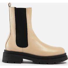 Beige Chelsea Boots Dune London Palmz Leather Chelsea Boots White