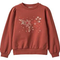 Wheat Rød Overdele Wheat Vega Embroidery, 2072 Red 7Y/122