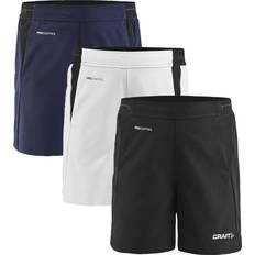 Craft Pro Control Impact Shorts Junior Sort & Hvid 122/128