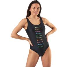 Champion Dam Badkläder Champion Swimming Suit Black, Female, Kläder, Badkläder, Svart