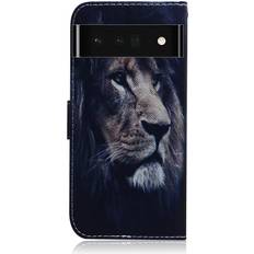 MAULUND Google Pixel 6 Pro Læder m. Pung & Print Løve