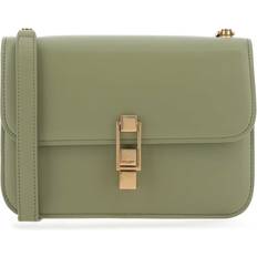 Saint Laurent Laukut Saint Laurent Olive Green Leather Le Carre Shoulder Bag