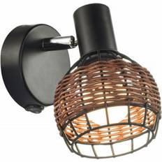 Lighting Happy Homewares Industrial Vintage Black Switched Wall light