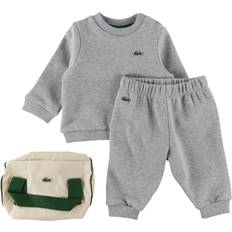 Babys Sonstige Sets Lacoste Baby Organic Cotton Jogger Set months Grey Chine