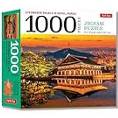 Tuttle Gyeongbok Palace in Seoul Korea 1000 Piece Jigsaw Puzzle: Finished Size 24 in X 18 in