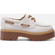 Timberland Stone Street Boat Shoe - White/Neutral