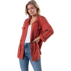 Tencel Oberbekleidung Only Kenya Utility Jacket Otw Red, Female, Tøj, jakker, Rød