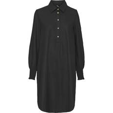 Btfcph A-Shape Dress W. Smock Skind 100159 Black W. Gold Acc