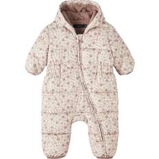 Bloemen Jumpsuits Name It Sneeuw Overall Nbfmay Moonbeam - Roze/Lichtroze