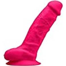 Silexd Dildo, realistisk, rosa, dubbel densitet, nr 1, 23 cm