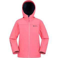 Elastane Jackets Mountain warehouse 13 Years, Bubblegum Pink Childrens/Kids Exodus Water Resistant Soft Shell Jacket