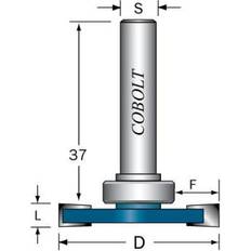 Cobolt Elverktygstillbehör Cobolt 213-8009 Skivnotfräs L 8 F 9 D 36